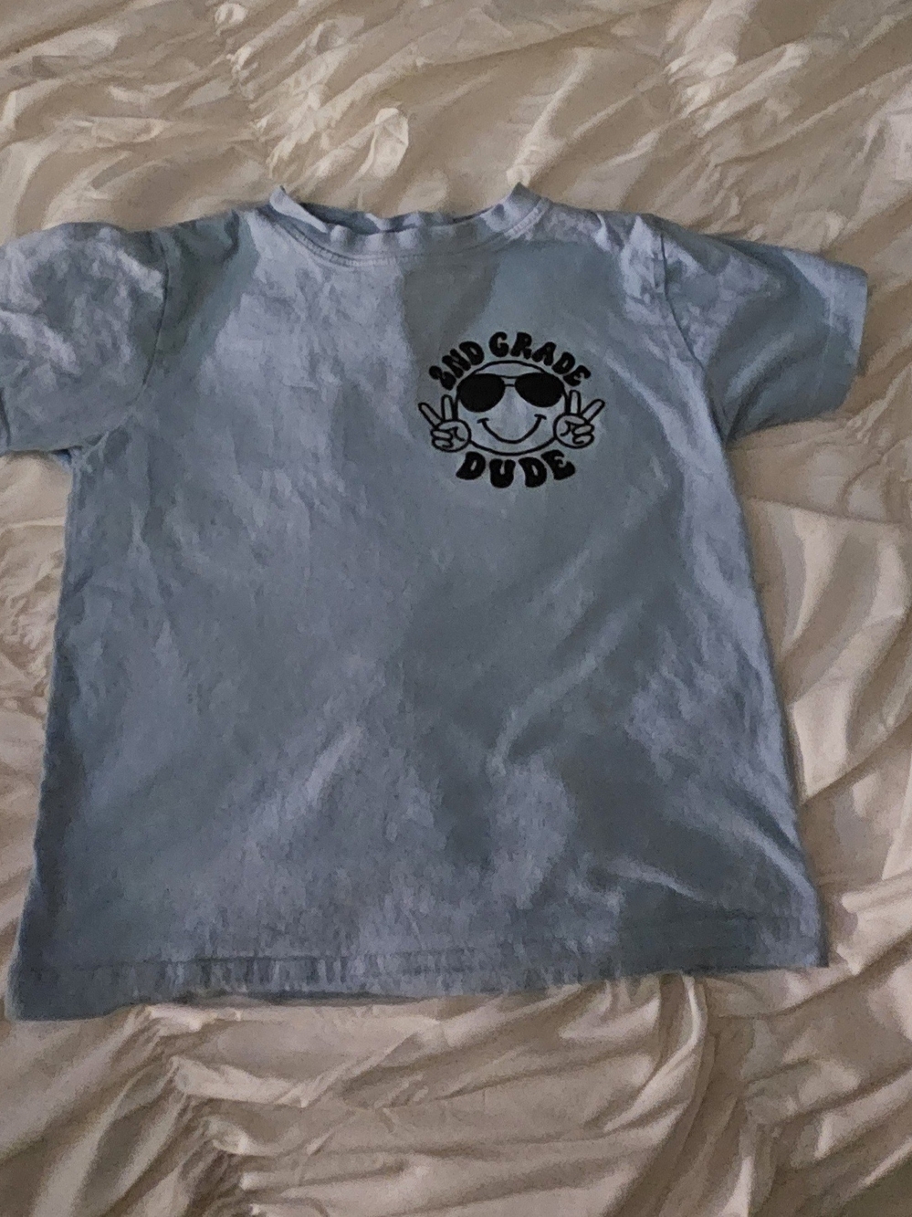 Kids Light Blue "2nd Grade Dude" Graphic Tee